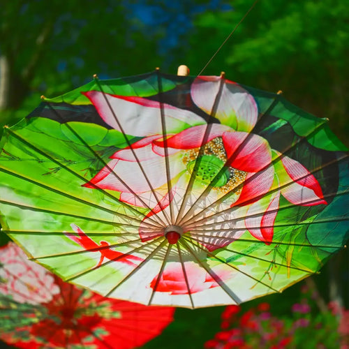 Hangzhou traditional hand-painted oil-paper umbrella