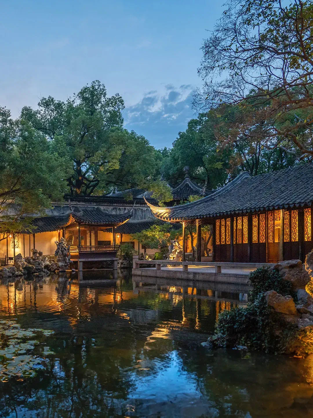 Tongli Tuisi Garden classical garden night lighting